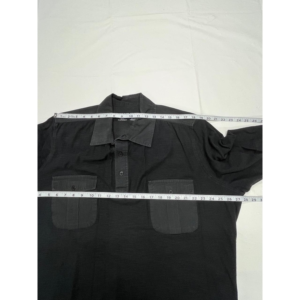 Boulder Creek Trading Company Dark Grey Men 100% Cotton 1/4 Button Down Shirt XL - Picture 5 of 7